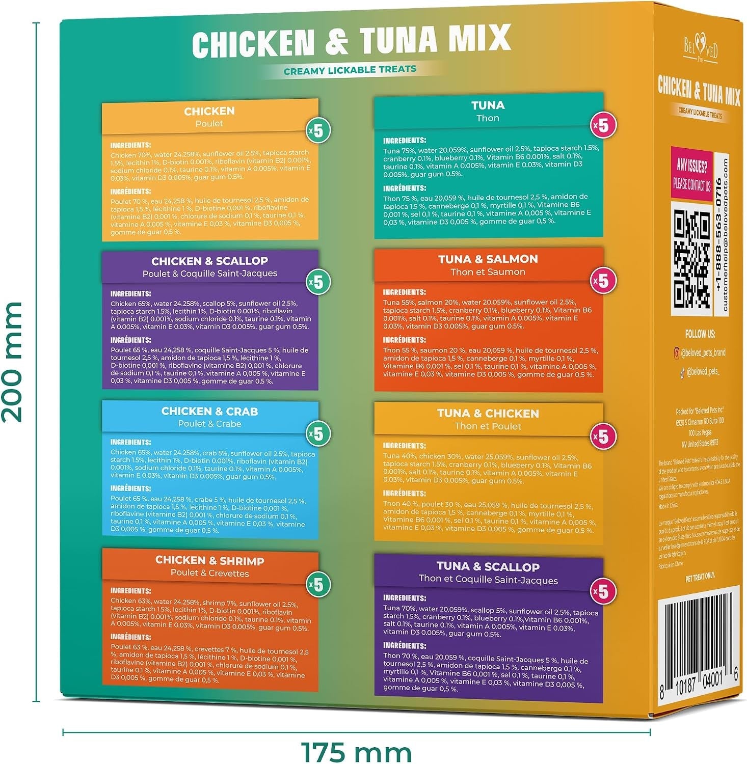 creamy-lickable-cat-treats-wet-food-squeeze-tubes-liquid-kitten-snacks-urinary-tract-care-skin-coat-health-multivitamin-treats-for-cats-small-dogs-lick-up-40-sticks-tuna-chicken-mix
