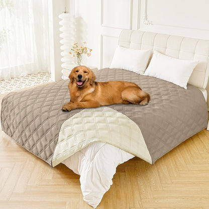 Smiry Waterproof Dog Bed Cover Blanket, Reversible Pet Blanket | Soft Reversible, Washable Leakproof Cats Dogs Couch Cover for Sofa, Couch, Furniture (30X70 Inch)64