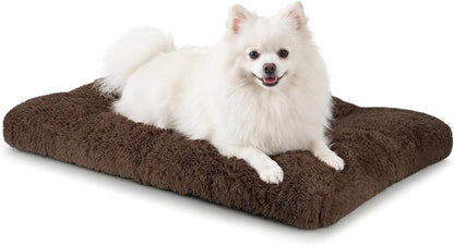 JOEJOY Large Dog Bed Crate Pad, Deluxe Plush Washable Dog Beds Fulffy Soft Kennel Pad Anti-Slip Pet Sleeping Mat for Extra Large Medium Small Dogs, 40" X 27", Beige28