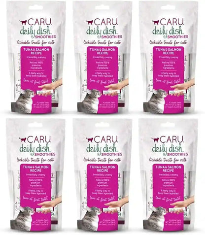 CARU - Daily Dish Tuna Flavored Cat Smoothies - 0.5Oz Tubes - 4 Pack15