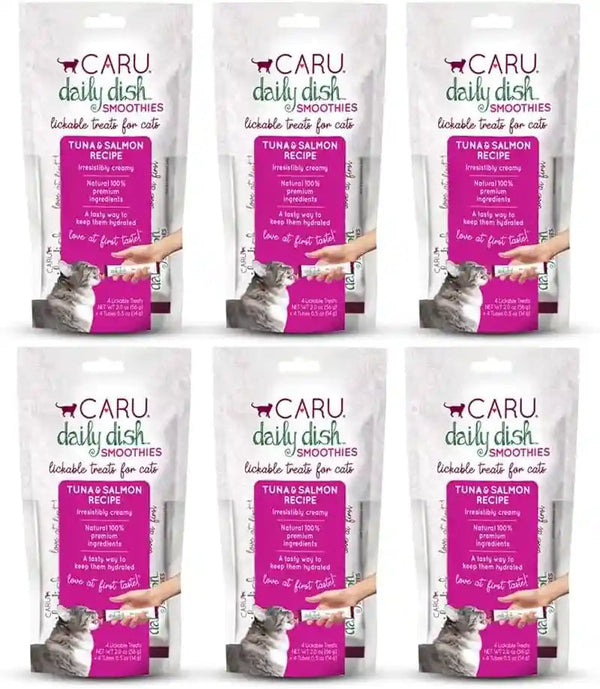 CARU - Daily Dish Tuna Flavored Cat Smoothies - 0.5Oz Tubes - 4 Pack15