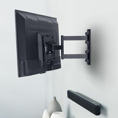 Full Motion Articulating TV Wall Mount, with Swivel and Tilt, for 26" to 55" Tvs and Flat Panels up to 80 Lbs, VESA Compatible, Single Stud, Black11