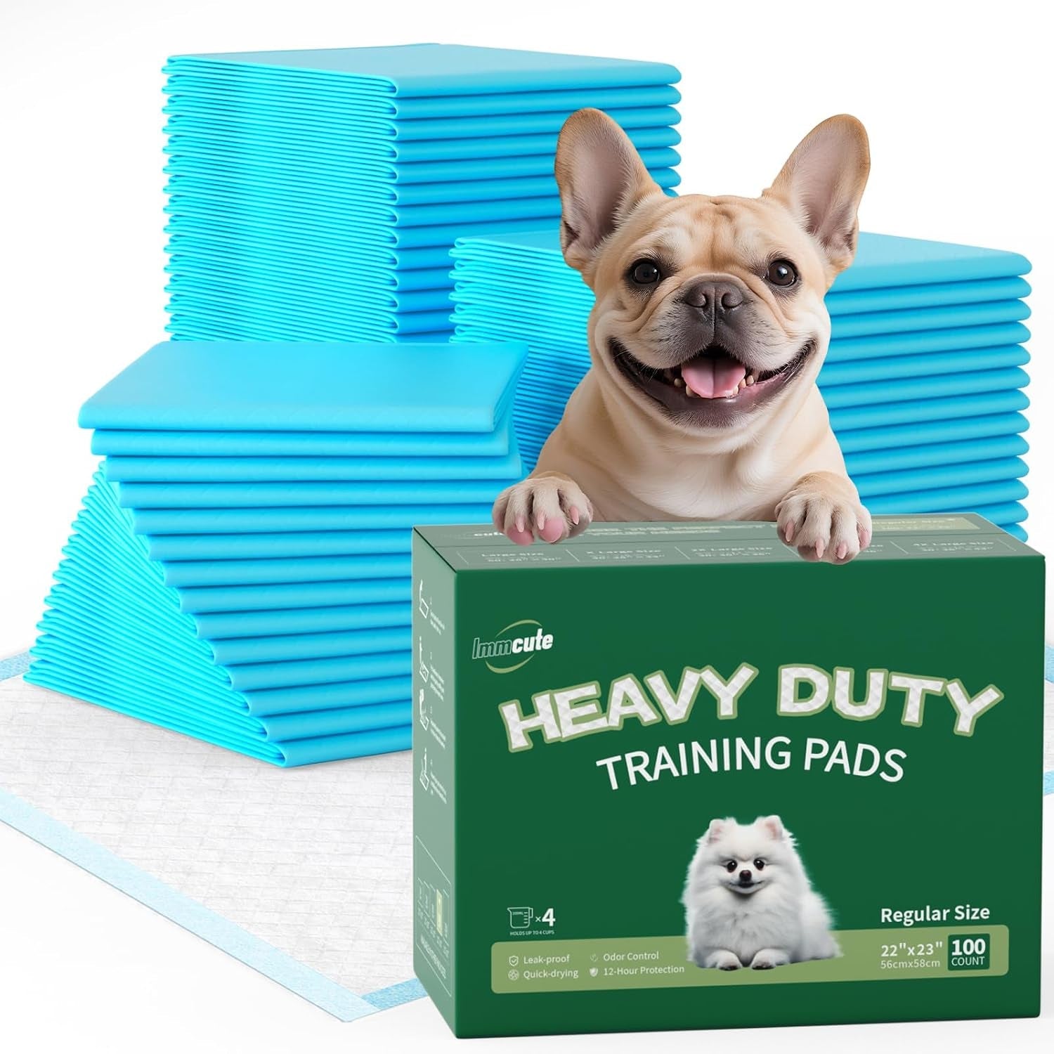 immcute-puppy-pads-22x23-100-count-6-layer-leak-proof-super-absorbent-dog-training-pads-disposable-potty-pads-for-puppies-dogs-cats-rabbits-blue-white