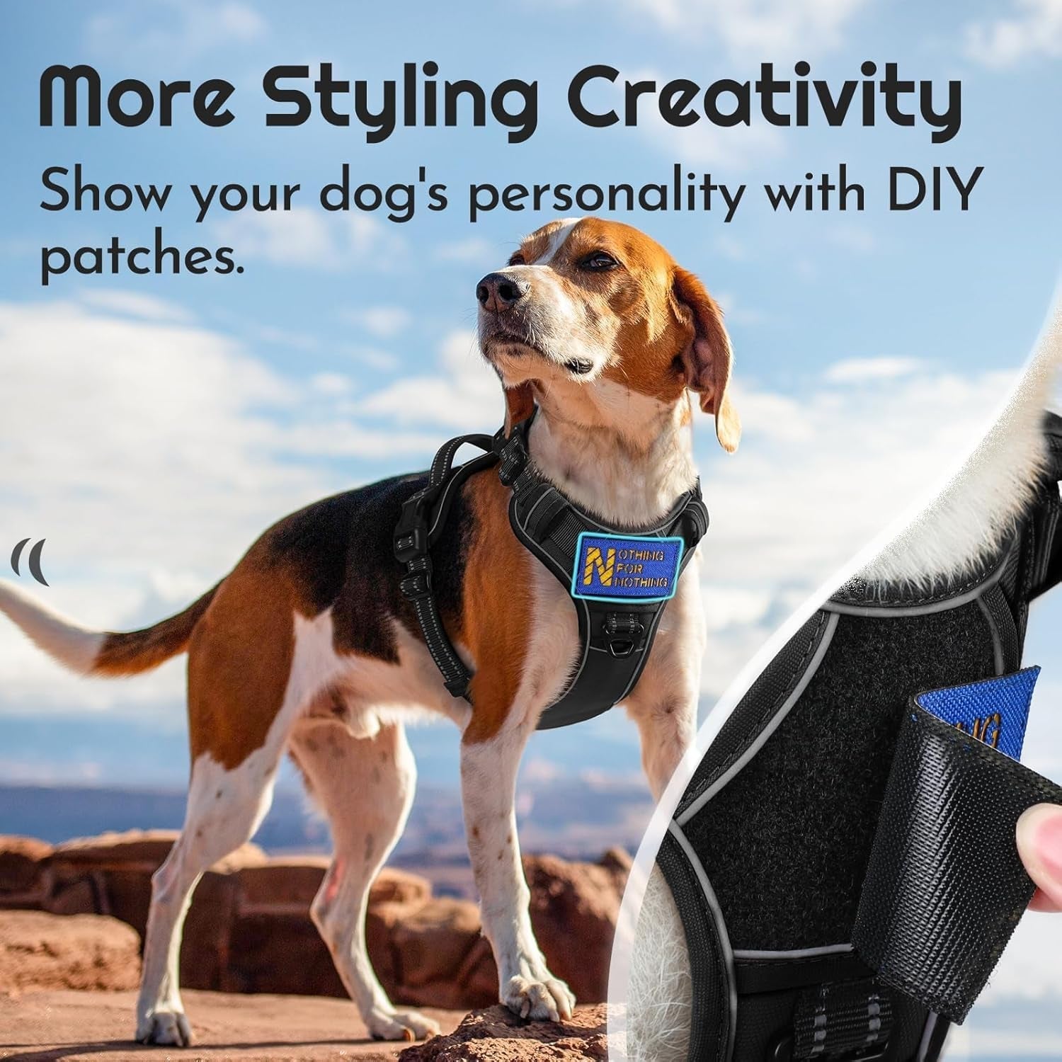 eagloo-dog-harness-no-pull-for-large-dogs-easy-on-off-with-3-buckles-no-choke-with-front-clip-adjustable-fit-molle-system-reflective-vest-easy-control-for-walking-black-large