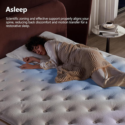 Hybrid Mattress in a Box Memory Foam Mattress Full Size 12Inch | Firm, Individual Pocket Spring, Upgrade Zoned Support, Medium Firm Memory Fat Mattress7