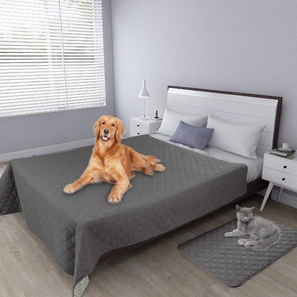 Easy-Going 100% Waterproof Dog Bed Cover, Non-Slip Pet Blanket for Furniture, Washable Couch Cover, Repleasement Sofa Cover (68X82 In,Gray)2