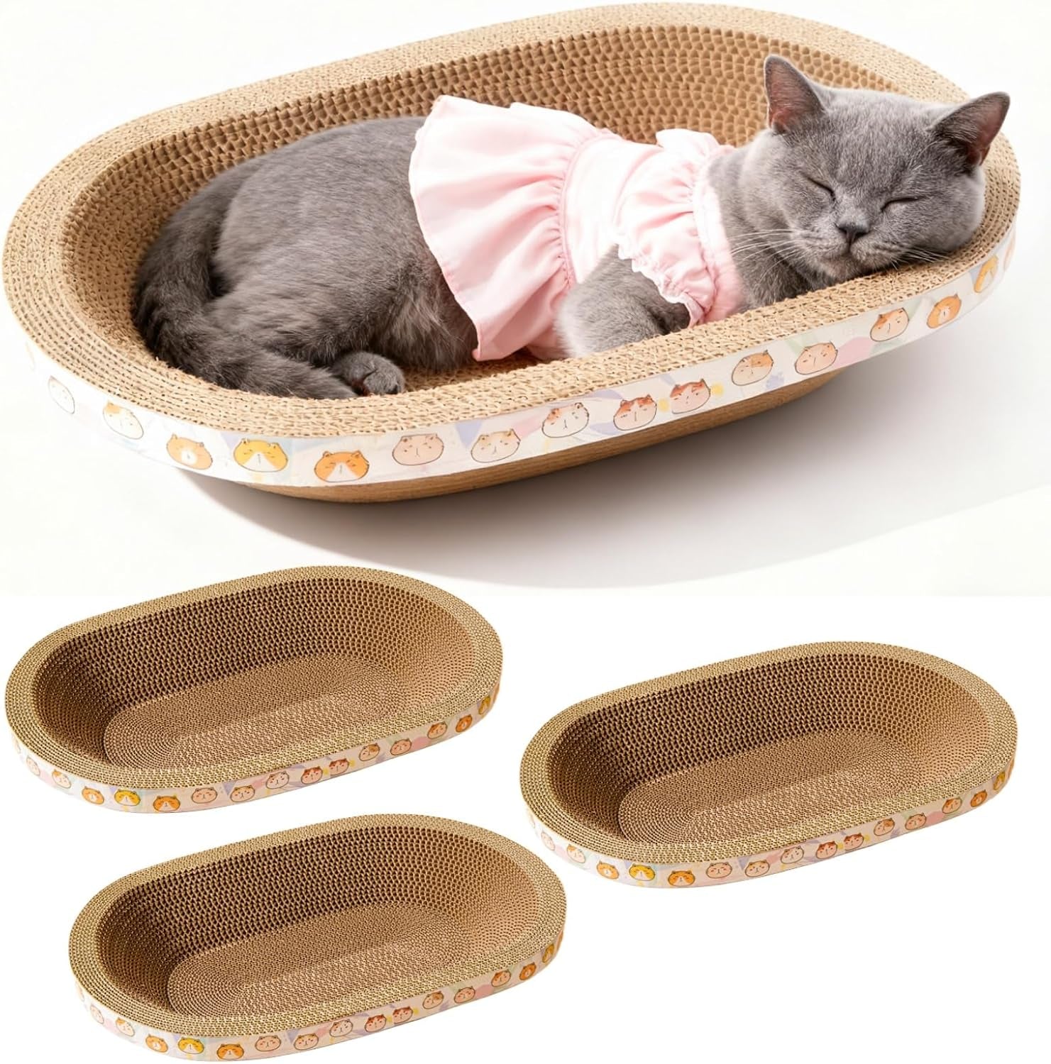 3-pack-large-cat-scratcher-cardboard-oval-cat-scratcher-bed-cat-scratch-pad-board-lounge-couch-for-indoor-cats-bowl-shaped-cat-scratching-post-nest-for-cats-grinding-claw-furniture-protector