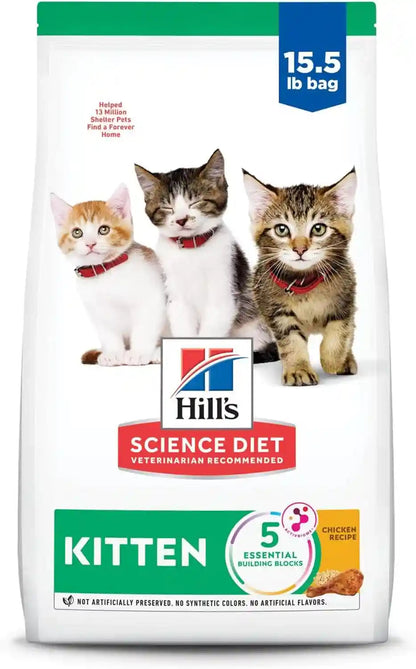 Hill'S Science Diet Kitten Formula Dry Cat Food | #1 Veterinarian Recommended, Chicken Recipe, 7 Lb. Bag11