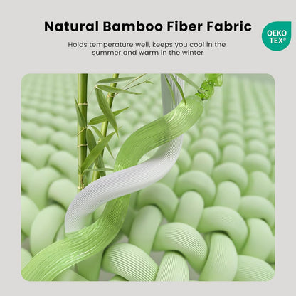 Bamboo Mattress Topper Twin XL Size 3 Inch, Cooling Gel & Bamboo Charcoal Memory Foam Mattress Topper for Back Pain Relief, Firm Dual-Layer Foam Bed Pad with Removable Cover College Dorm4