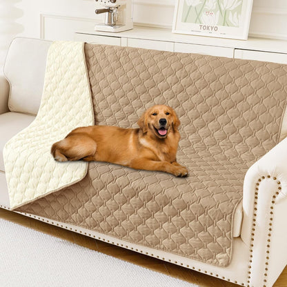Smiry Waterproof Dog Bed Cover Blanket, Reversible Pet Blanket | Soft Reversible, Washable Leakproof Cats Dogs Couch Cover for Sofa, Couch, Furniture (30X70 Inch)112