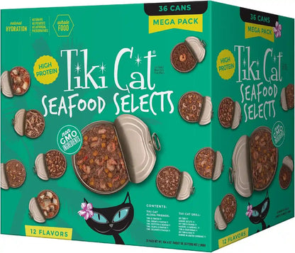 Tiki Cat Wet Cat Food Mega Pack, Chicken Craves Variety Pack, 2.8 Oz. Cans (24 Count)9