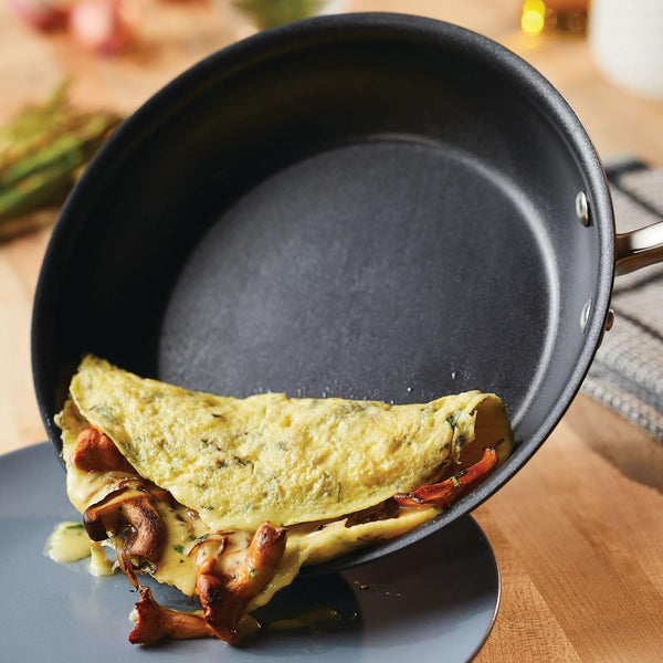 Advanced Hard Anodized Nonstick Deep Frying Pan with Lid, Non Stick Pan, 12 Inch, Bronze6