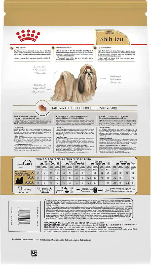 ROYAL CANIN Breed Health Nutrition Shih Tzu Adult Dry Dog Food, 2.5 Lb Bag | Specialized Kibble Shape, Supports Skin and Coat, Complete and Balanced Nutrition, 2.5 Pound Bag3