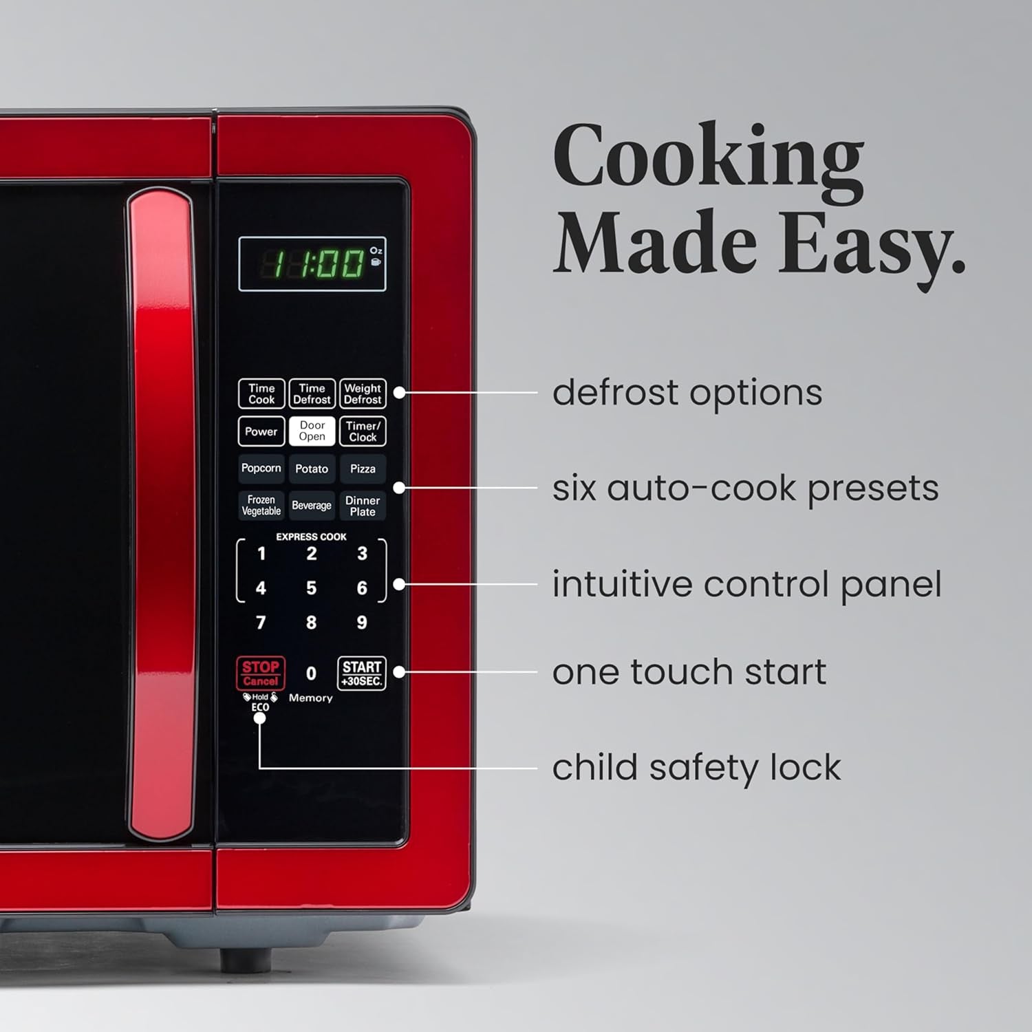 1-1-cu-ft-countertop-microwave-oven-1000-watts-power-auto-cook-settings-defrost-easy-clean-and-child-safety-lock-metallic-red