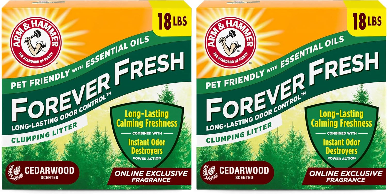arm-hammer-forever-fresh-clumping-cat-litter-lavender-multicat-cat-litter-odor-control-18lb-with-20-more-lavender-freshness-with-essential-oils