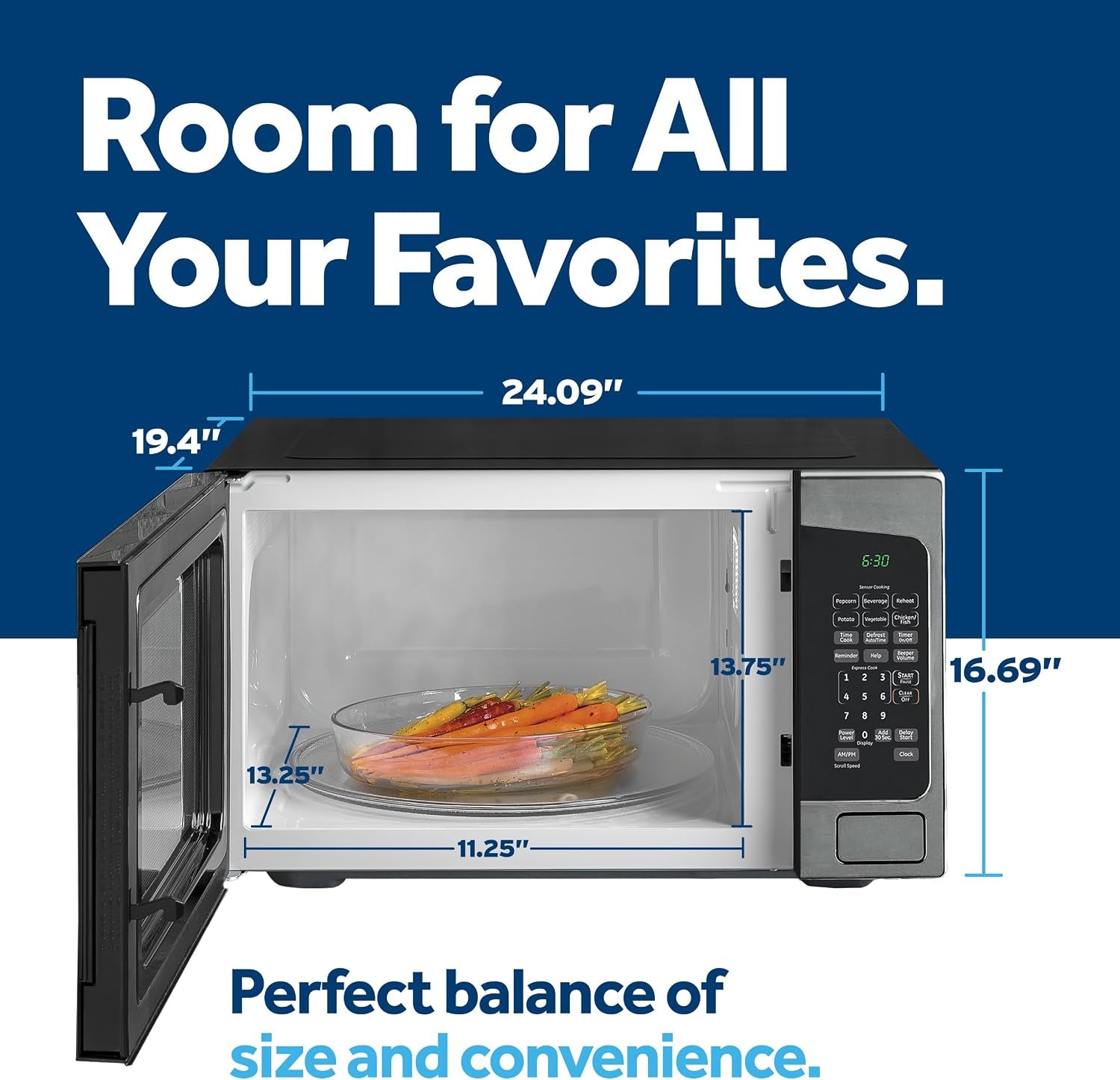 ge-countertop-microwave-oven-1-200-watt-capacity-2-0-cubic-ft-8-auto-setting-cooking-settings-child-lock-technology-kitchen-essentials-for-the-countertop-dorm-room-or-apartment-stainless-steel-large-capacity-8-convenience-cook-settings-one-touch-controls-child-lock-technology-glass-turntable