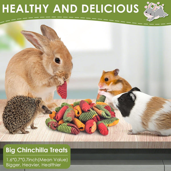 ERKOON Chinchilla Treats, Timothy Grass Chew Toys for Teeth for Rabbit Guinea Pig Gerbil Rat Dwarf Hamster (Large Size-1 Pack)4