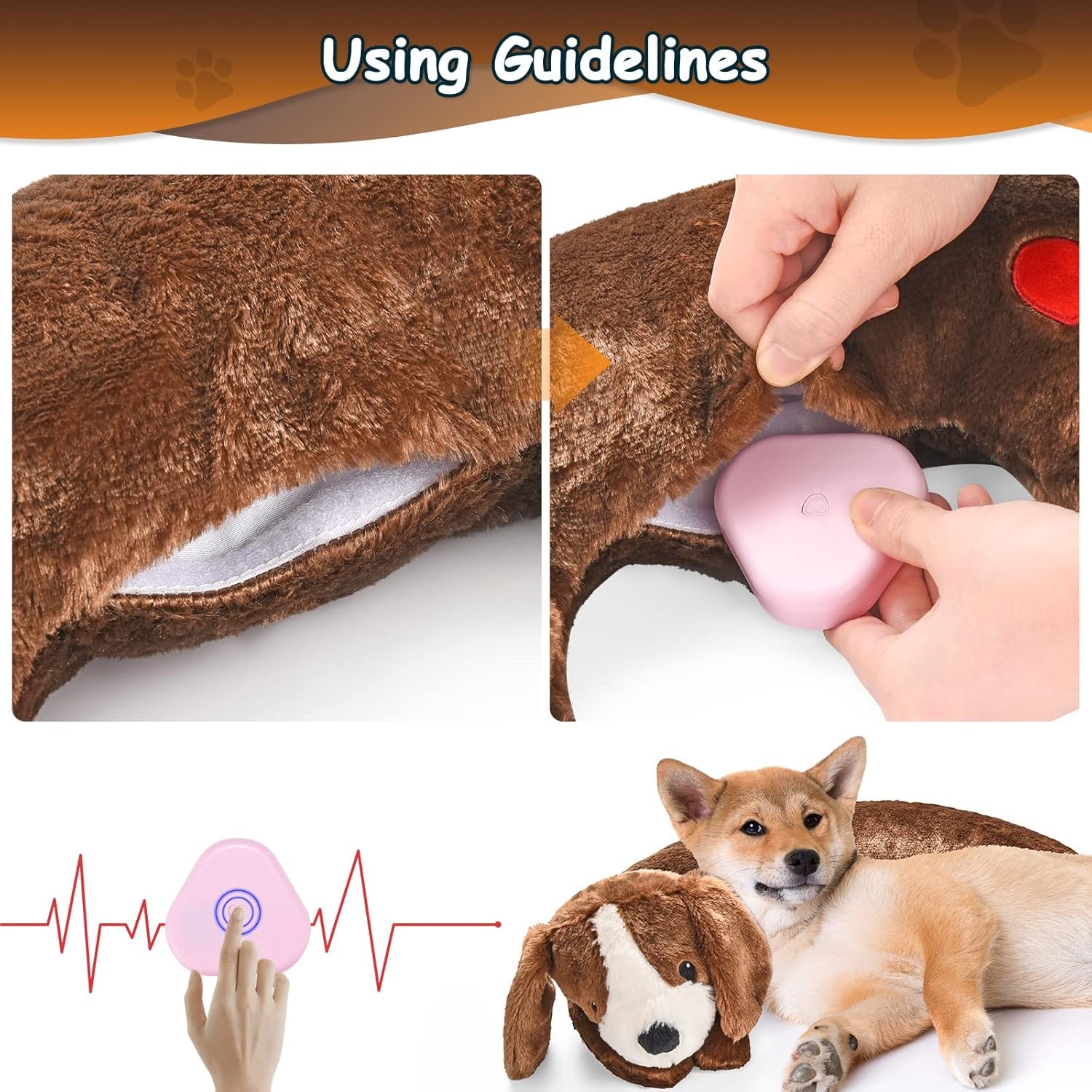 moropaky-heartbeat-toy-puppy-heartbeat-stuffed-animal-heartbeat-plush-toy-for-puppy-dog-heartbeat-toy-for-pet-anxiety-relief-behavioral-sleep-aid-crate-kennel-training-puppy-cuddly-comfort-toy