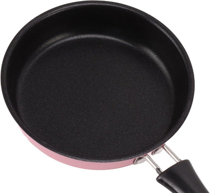 3 Inch Smamini Frying Pan Stainless Steel Nonstick Egg Pan 12Cm Induction Safe with Long Handle for Quick Breakfast Cooking (Pink)5