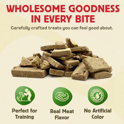 Chewmasters 100% Pure Beef Liver Bites 17.6Oz Freeze Dried Cat & Dog Treats | All Natural High Protein Training Treats, Grain Free, Healthy Real Meat Flavor for All Life Stages, No Additives, Made in USA4