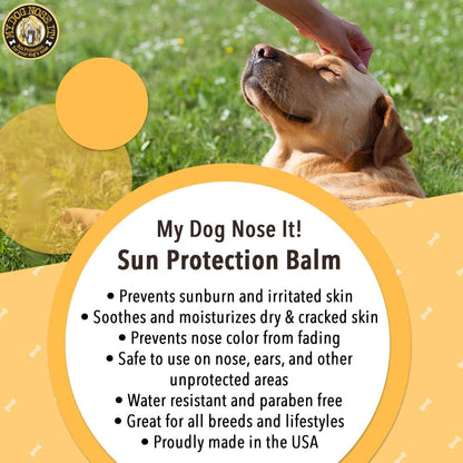 Moisturizing Sun Protection Balm for Dogs Noses - Protect Your Dog from Harmful UVA/UVB Rays .5 Ounce4