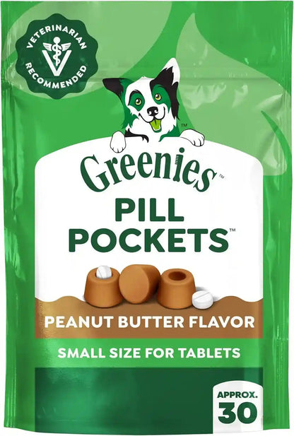 Greenies Pill Pockets Small Dog Treats, Chicken Flavor, 3.2 Oz | Vet-Recommended, Masks Pill Smell & Taste, Easy Pinch-Close Design, Stress-Free Medicating, Tablet Size, 3.2 Oz. Pouch12