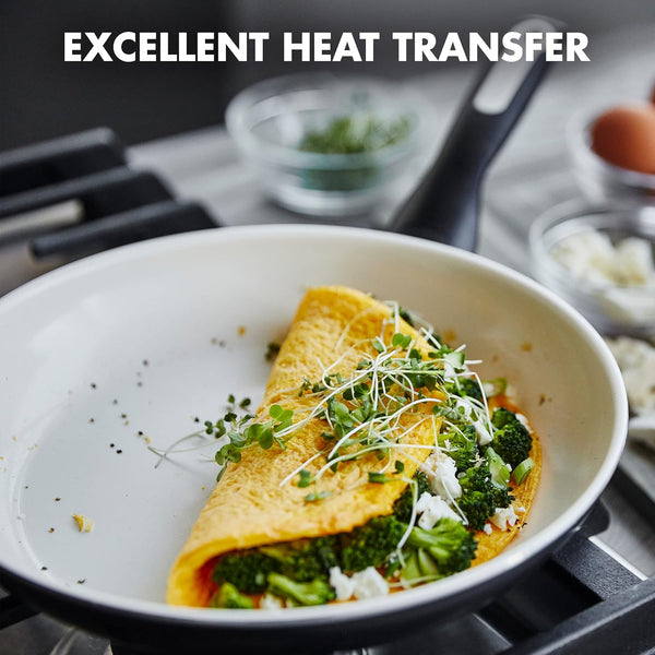 Rio Healthy Ceramic Nonstick 12" Frying Pan Skillet, Pfas-Free, Dishwasher Safe, Black5