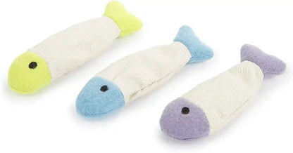 Smartykat (9 Count) Fish Flop Crinkle Catnip Cat Toys - Multi Color, 9 Count2