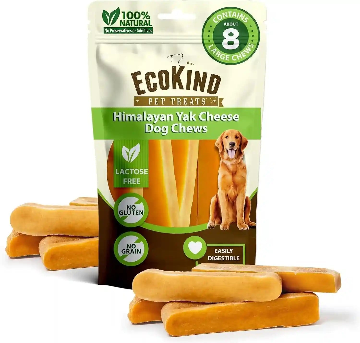 ecokind-yak-cheese-himalayan-dog-chews-yak-chews-for-large-dogs-4-5-bones-1-lb-long-lasting-for-aggressive-chewers-only-3-ingredient-natural-high-protein-dental-dog-treats-no-additives-or-lactose