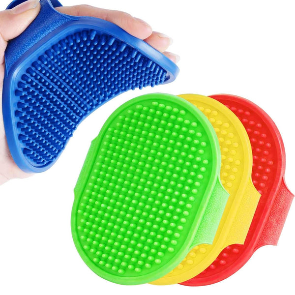 2 Pack Dog Grooming Brush, Premium Soft Silicone Pet Bath Brushes with Adjustable Handle, Shampoo Soothing Comb for Wet Dry Long Short Haired Dogs & Cats Massaging, Deshedding8