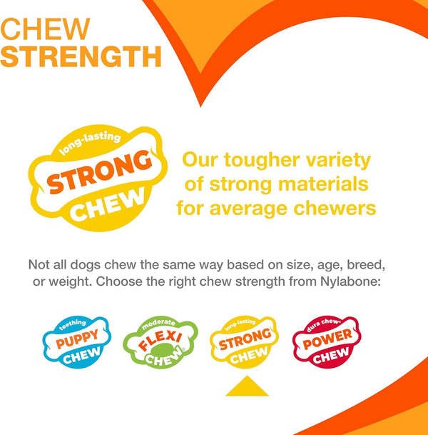 Nylabone Strong Chew Stick Made with Real Wood Dog Chew Toy, Medium | Bacon Flavor, Medium Breeds, No Splintering, Durable Chew Toys, Long Lasting, Helps Clean Teeth, Medium Breeds up to 35 Lbs3