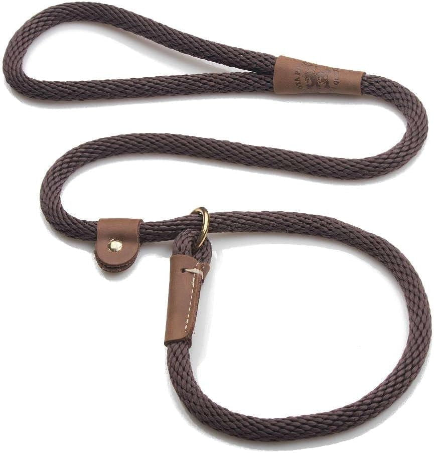 mendota-pet-slip-leash-dog-lead-and-collar-combo-made-in-the-usa-mocha-3-8-in-x-6-ft-for-small-medium-breeds