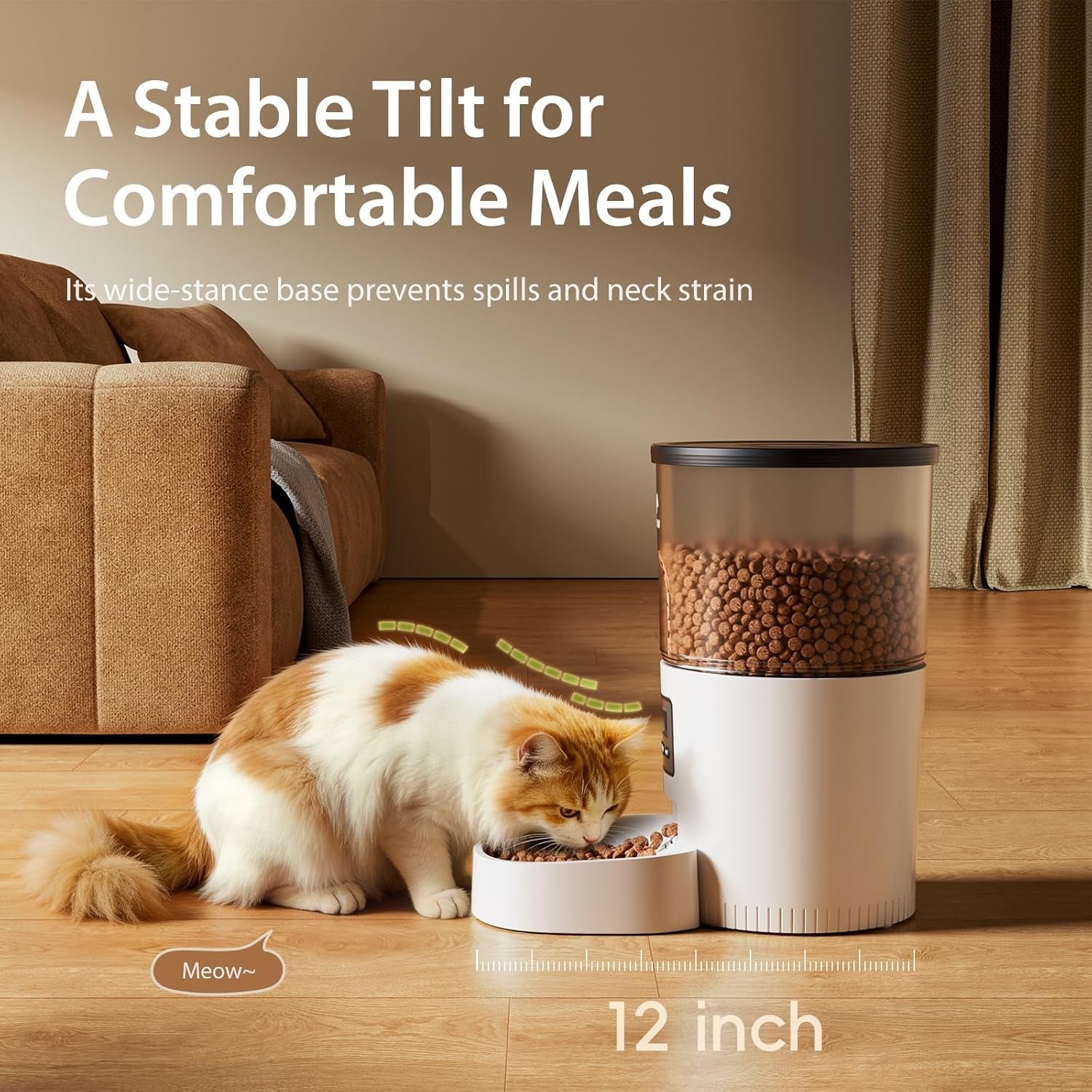 imipaw-automatic-cat-feeders-timed-cat-dry-food-dispenser-with-desiccant-bag-dual-power-supply-programmable-portion-size-6-meals-20-portions-per-day-auto-pet-feeder-for-cats-and-small-dog-white