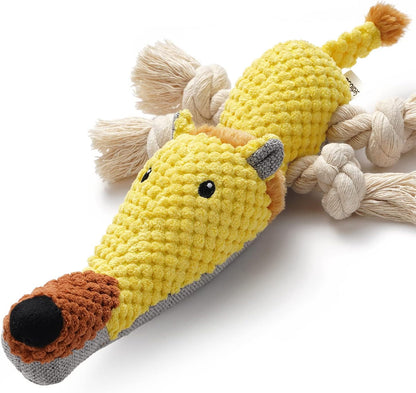 Sedioso Dog Toy, Large Dog Squeaky Toys, Stuffed Animal Dog Plush Toy for Puppy, Small, Middle, Large Dogs (Donkey(Grey))11
