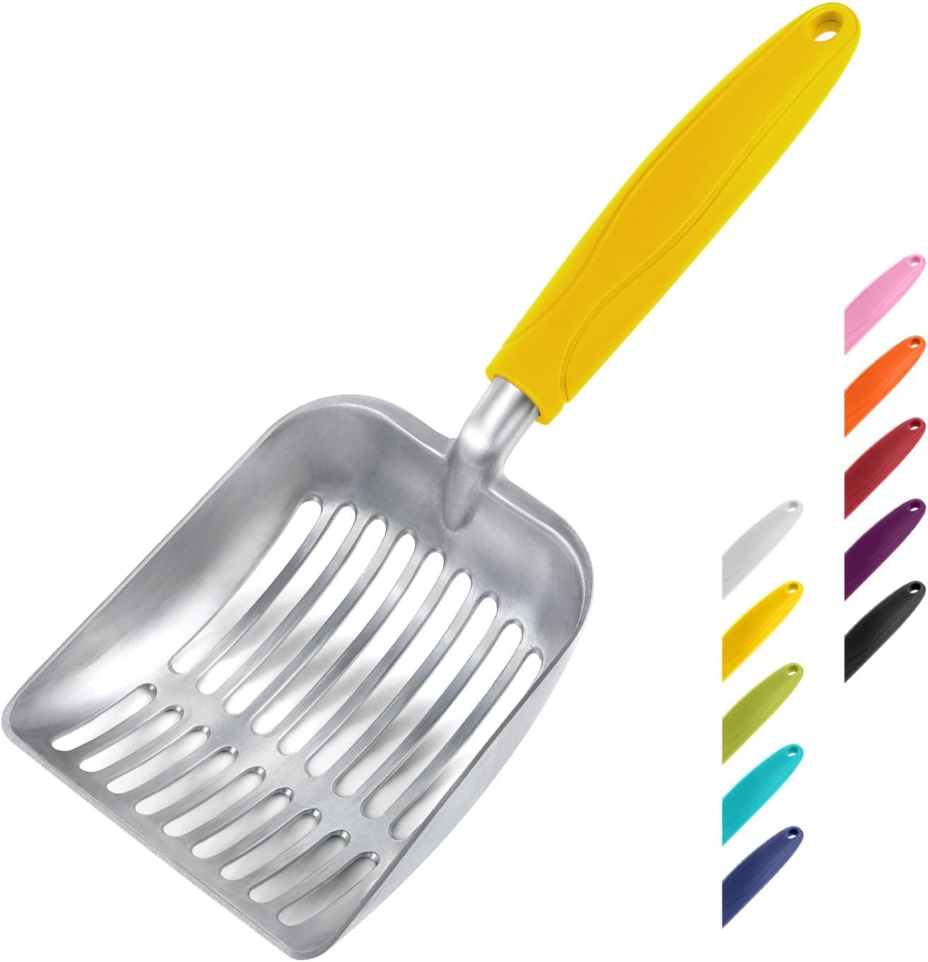 wepet-cat-litter-scoop-aluminum-alloy-sifter-kitty-metal-scooper-deep-shovel-long-handle-poop-sifting-kitten-pooper-lifter-durable-heavy-duty-for-litter-box