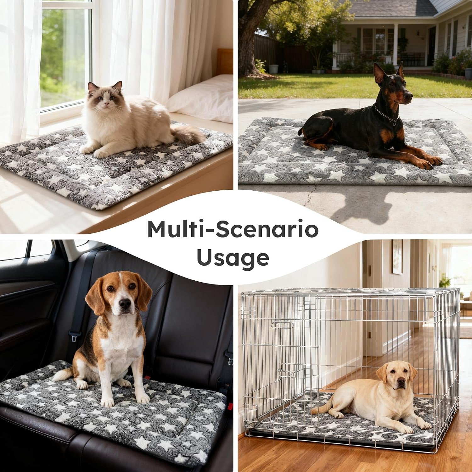 dog-bed-mat-dual-sided-dog-crate-bed-mat-ultra-soft-machine-washable-kennel-pad-for-small-dogs-all-season-comfort-pet-bed-for-crates-travel-and-home-star-gray-24-x-16-inch