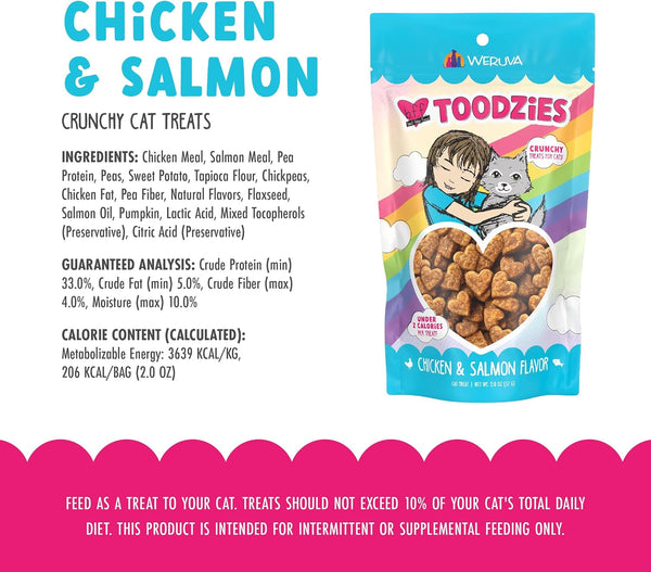 Weruva BFF Toodzies, Chicken and Salmon Crunchy Cat Treats, 2Oz Bag5