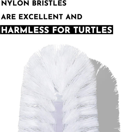 Turtle Brush with Suction Cup for Tank, Three High Suction Power Suction Cup Turtle Shell Cleaning Brush, White4