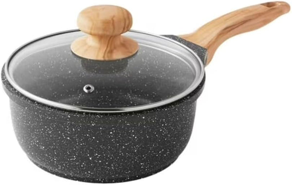 Pioneer Woman Prairie Signature 14-Piece Cast Aluminum Cookware Set, Charcoal Speckle7