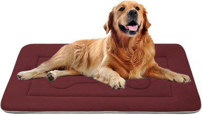 Large Dog Bed Soft Dog Crate Pad Mat, 42 in Non-Slip Bottom Washable Dog Sleeping Mattress Pet Beds Cat Bed Kennel Pad, Dark Blue Gray15