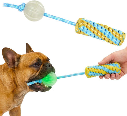 Durable Dog Tug Toy for Multiple Dogs - 3-Way Tug of War Dog Toy, Dog Chew Toy Promotes Dental Health, Interactive Dog Toys for Reducing Boredom14