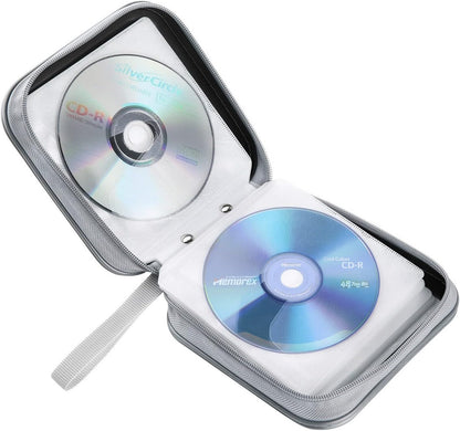 CD/DVD Cases 40 Capacity Disc Storage Binder for Car(Black) | Holders Wallet Hard Plastic CD/DVD Case for Car Home Office Travel5