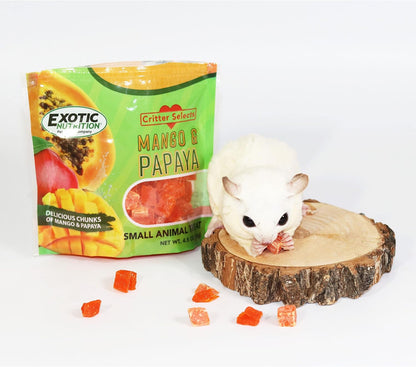 Mango & Papaya Treat (4.5 Oz.) - Healthy Treat for Small Animals - Sugar Gliders, Rats, Chinchillas, Ferrets, Parrots, Hamsters, Squirrels, Hedgehogs, Guinea Pigs, Rabbits & Other Small Animals2