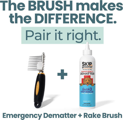 Dematting Cream for Dogs - Mat & Tangle Remover, 8 Oz | the Dog Matted Hair Remover for Severe Mats & Tangles - Apply, Wait 2 Min, Brush Outside-In. No Rinse3