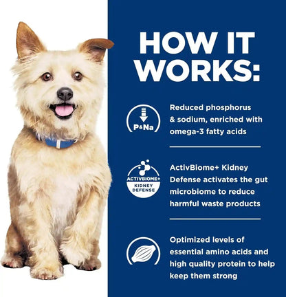 HILL'S PRESCRIPTION DIET K/D Kidney Care Dry Dog Food | #1 Veterinarian Recommended, Chicken Recipe, 8.5 Lb. Bag9