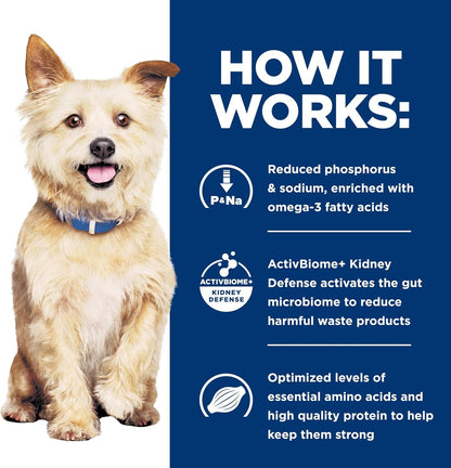 HILL'S PRESCRIPTION DIET K/D Kidney Care Dry Dog Food | #1 Veterinarian Recommended, Chicken Recipe, 8.5 Lb. Bag9