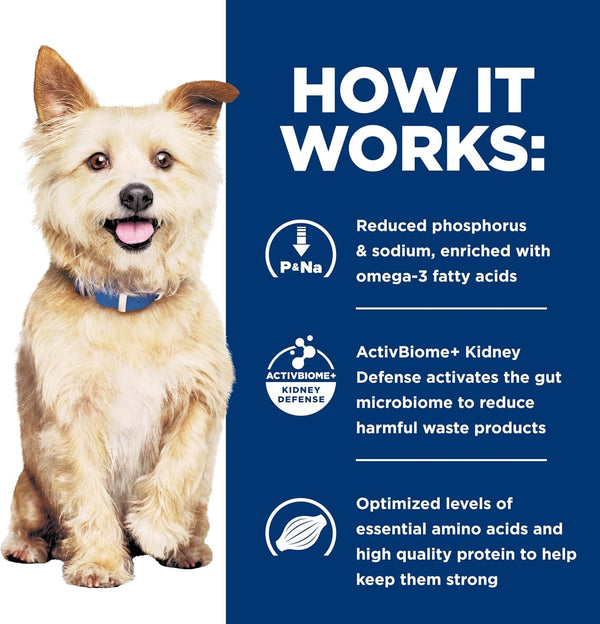 HILL'S PRESCRIPTION DIET K/D Kidney Care Dry Dog Food | #1 Veterinarian Recommended, Chicken Recipe, 8.5 Lb. Bag9