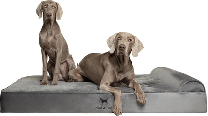 NOAH & PAW Large Dog Bed, 35X25X8.7 Inch, Orthopedic Dog Beds, Eggshell Memory Foam Infused with Cooling Gel, Water Resistant, Machine Washable, Includes Inner Cover (Velvet Collection)28