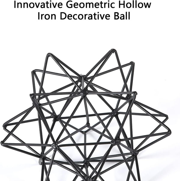 Metal Table Top Decor, 3D Metal Geometric Sculpture, Abstract Sculpture for Home Decor, Table Decorations for Home, Decorative Sphere Art Decor for Living Room, Office, Bedroom4