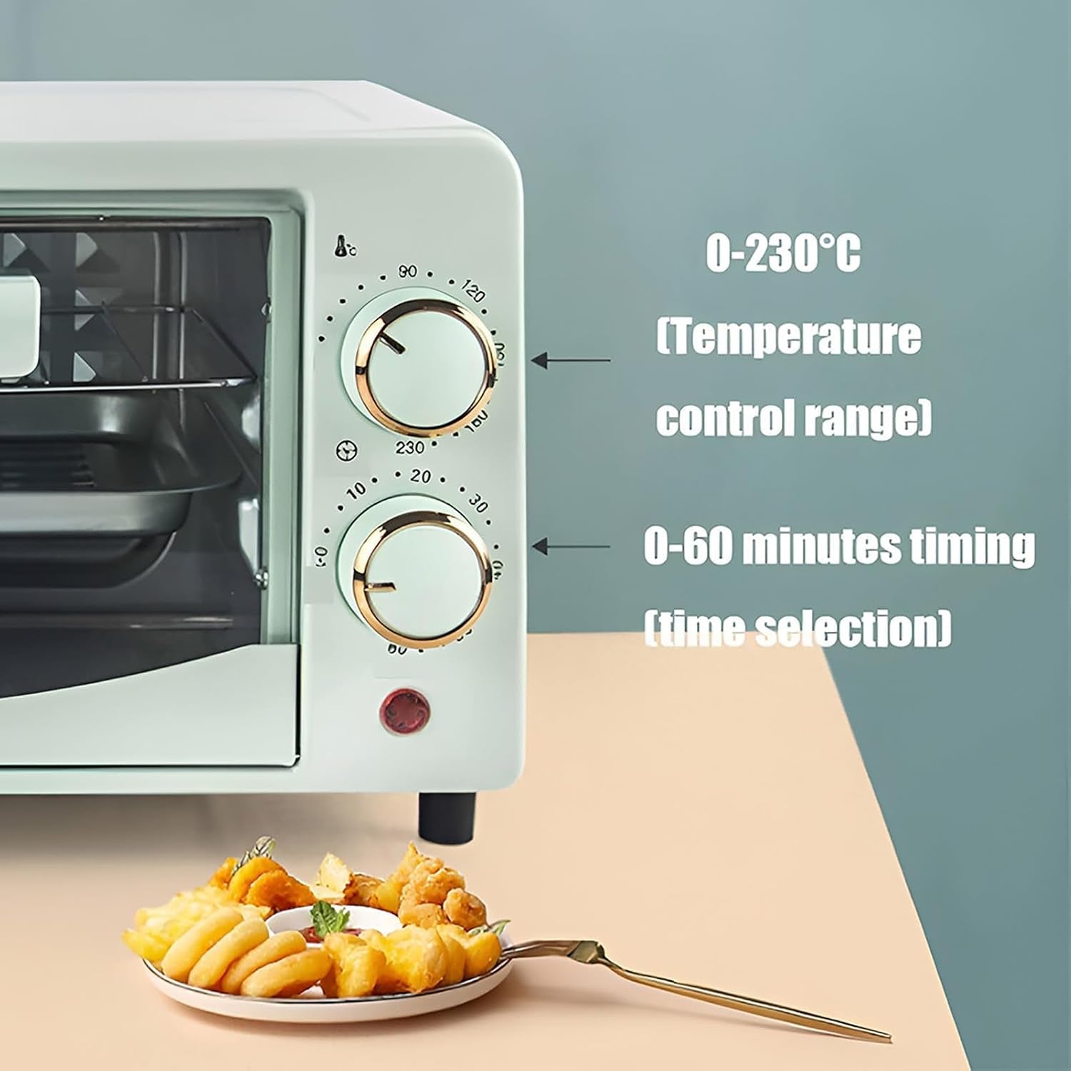 multifunctional-countertop-convection-toaster-oven-with-adjustable-temperature-for-home-and-catering-breakfast-making-red